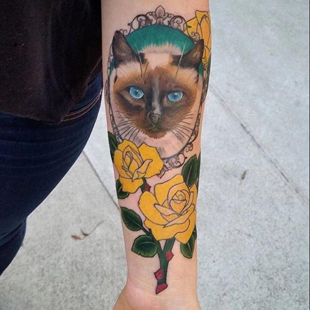 tatuaggio gatto 61