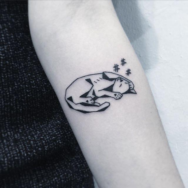 tatuaggio gatto 63