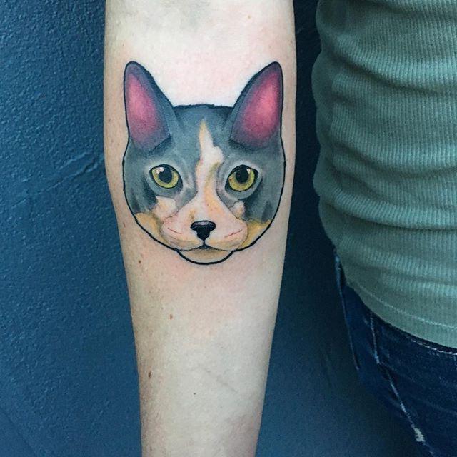 tatuaggio gatto 67