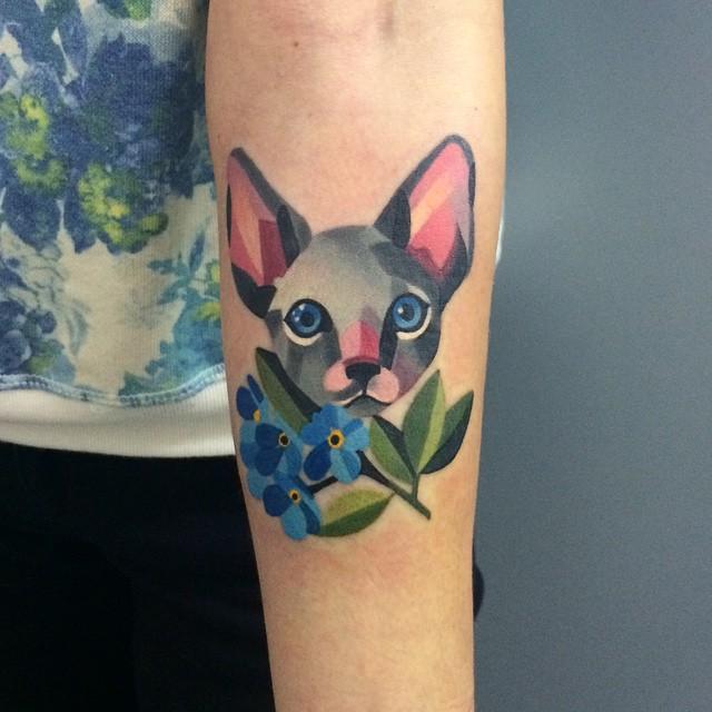 tatuaggio gatto 71