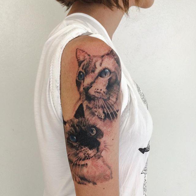 tatuaggio gatto 73