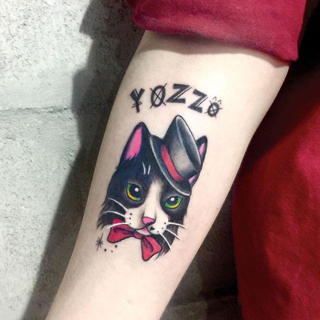 tatuaggio gatto 83