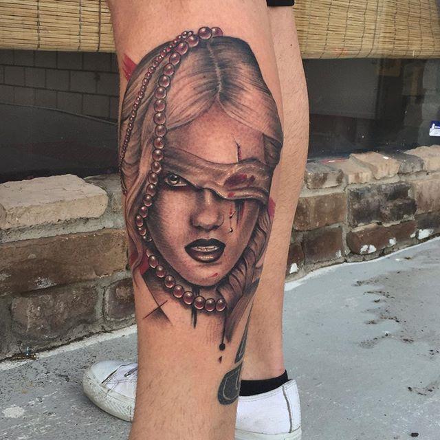 tatuaggio uomo gamba 03