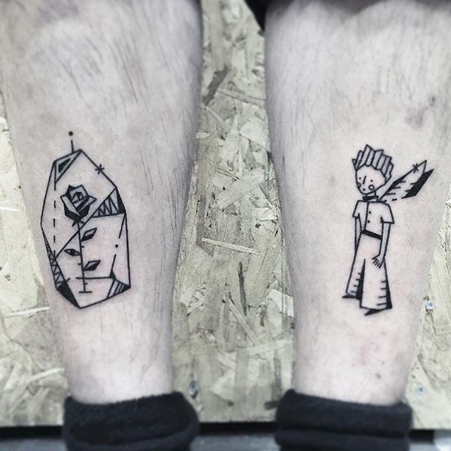 tatuaggio uomo gamba 121