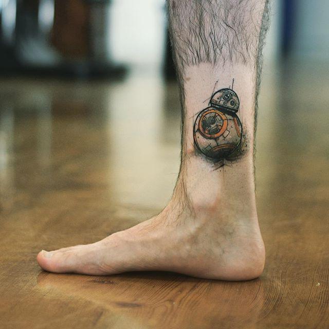 tatuaggio uomo gamba 135