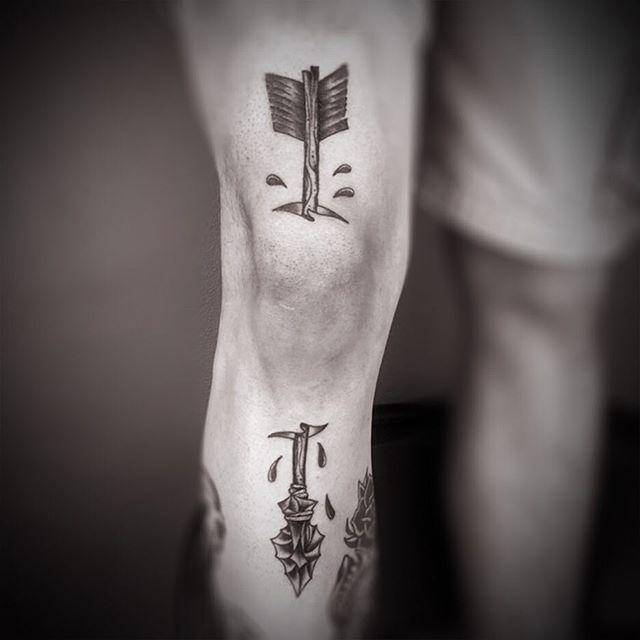 tatuaggio uomo gamba 43