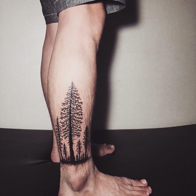 tatuaggio uomo gamba 47