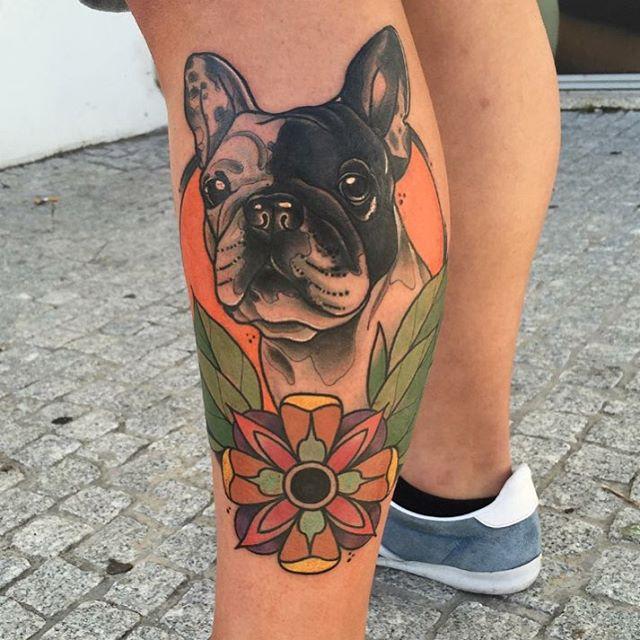 tatuaggio uomo gamba 51