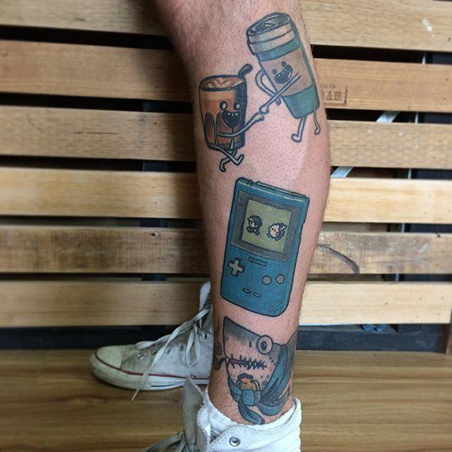 tatuaggio uomo gamba 97