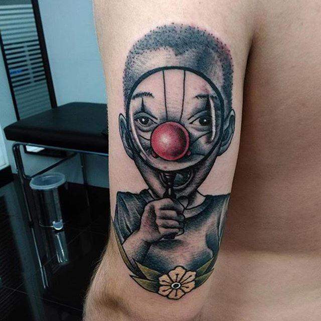 tatuaggio clown 11