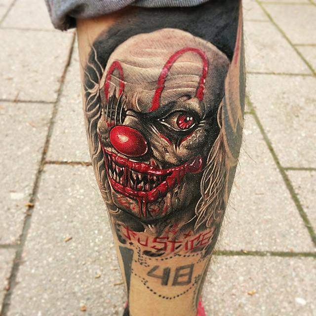 tatuaggio clown 123