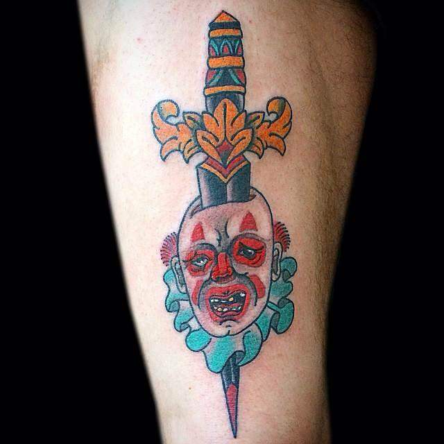 tatuaggio clown 73