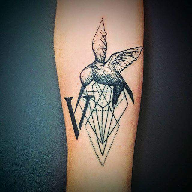 tatuaggio colibri 23