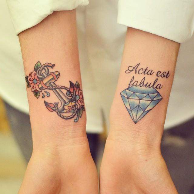 tatuaggio diamante 123