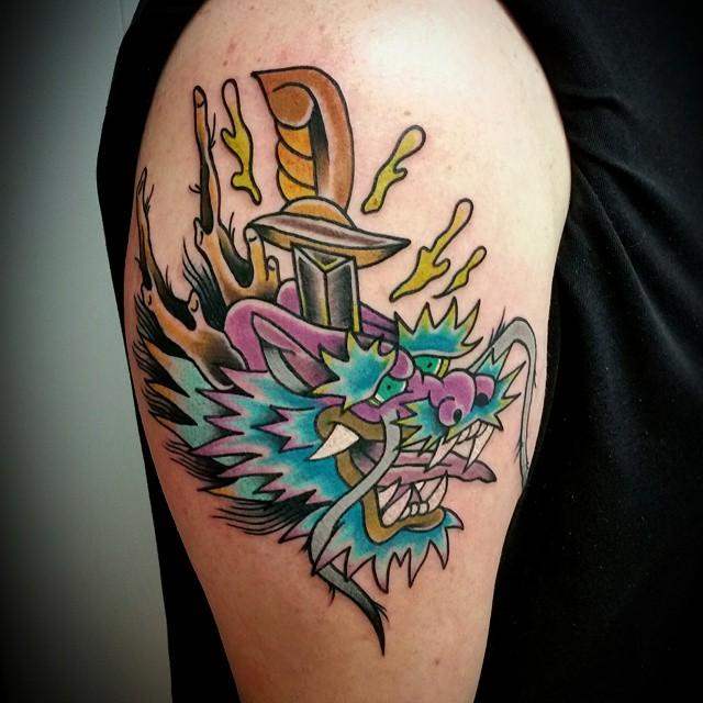 tatuaggio drago 111