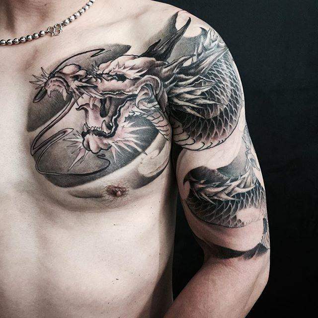 tatuaggio drago 35