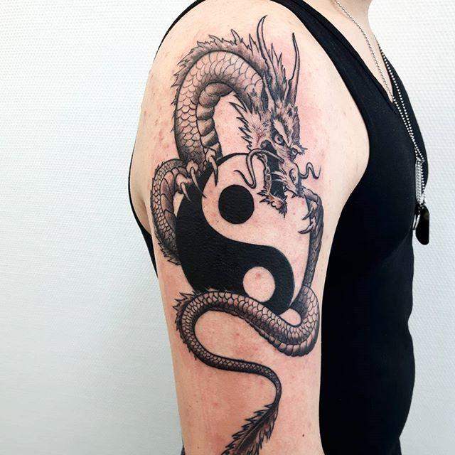 tatuaggio drago 45
