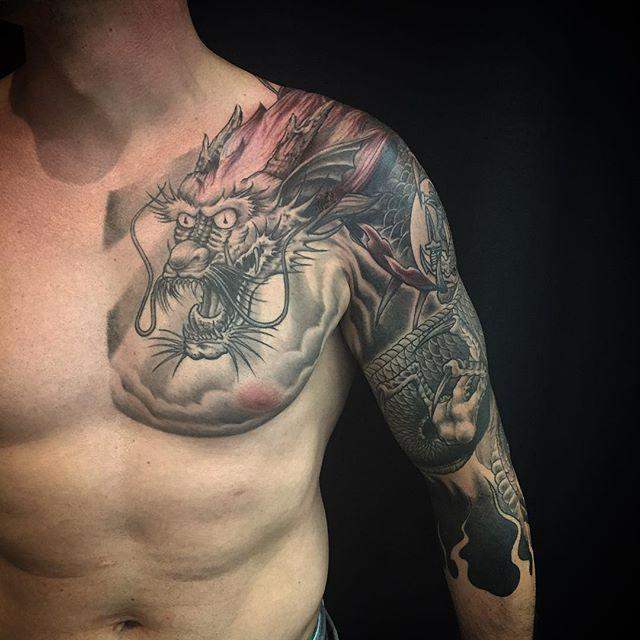 tatuaggio drago 91