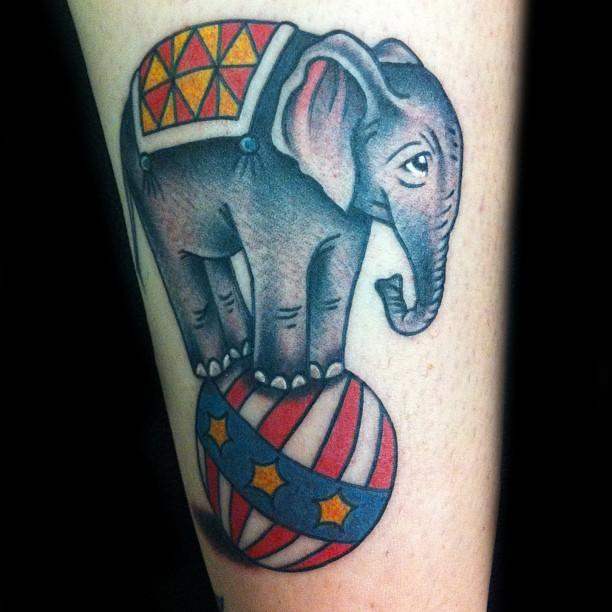 tatuaggio elefante 109