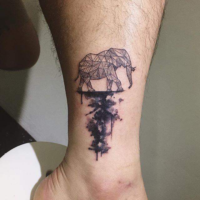 tatuaggio elefante 129