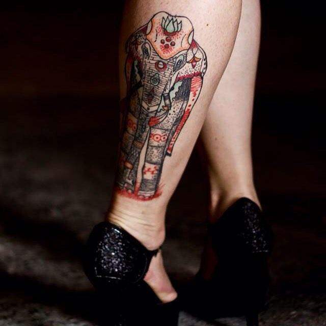 tatuaggio elefante 29