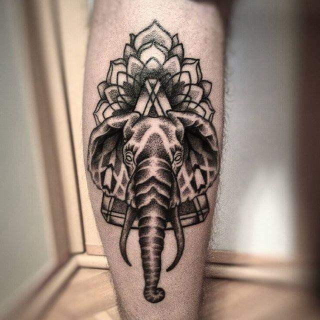 tatuaggio elefante 49