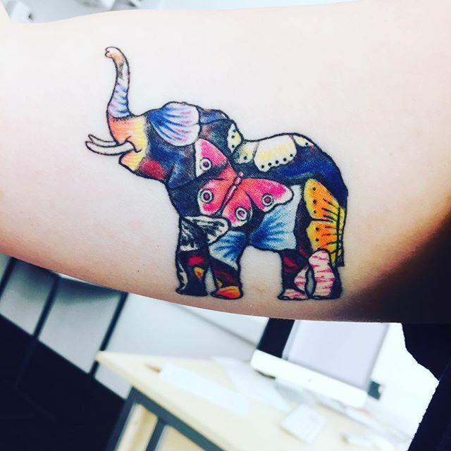 tatuaggio elefante 55