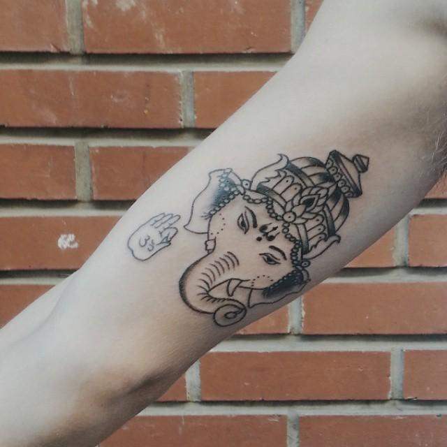 tatuaggio elefante 63