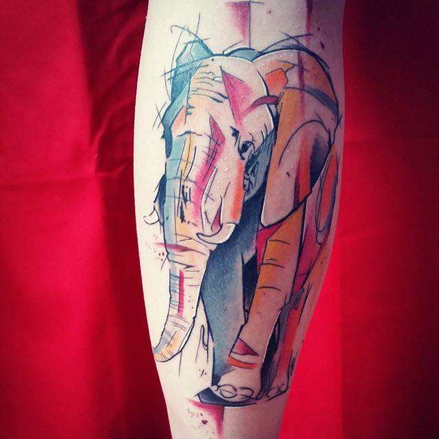 tatuaggio elefante 67