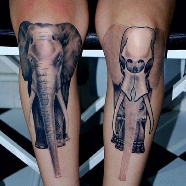 tatuaggio elefante 81