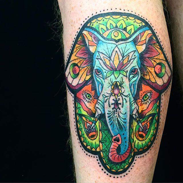 tatuaggio elefante 87