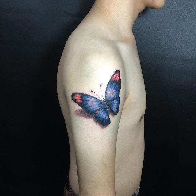 tatuaggio farfalla 55