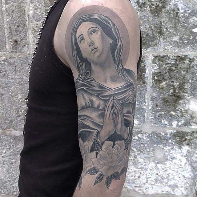 tatuaggio madonna maria 55