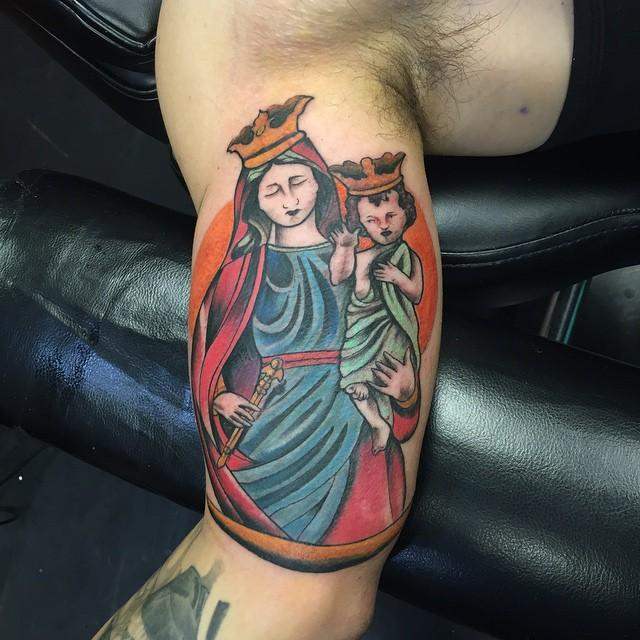 tatuaggio madonna maria 75