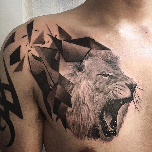 tatuaggio leone 07