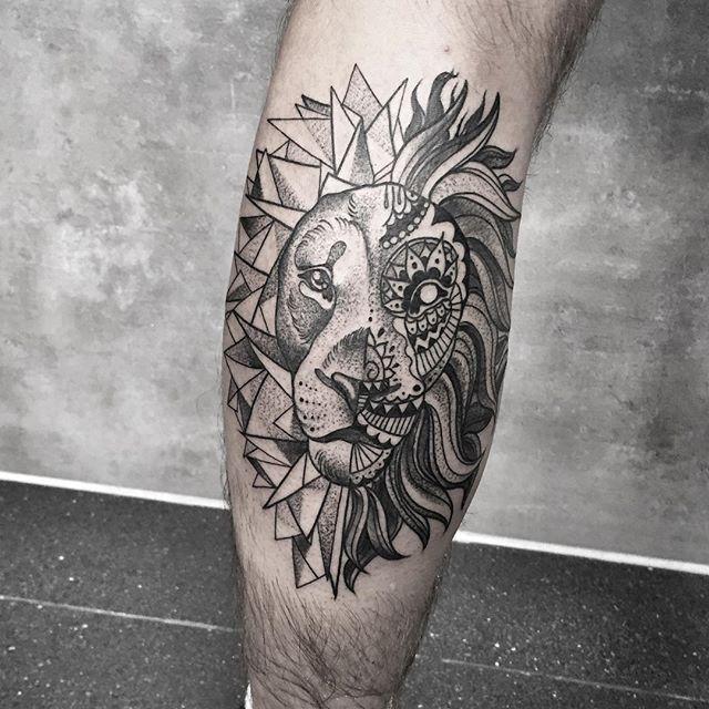 tatuaggio leone 105