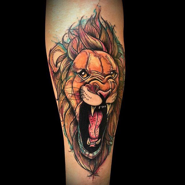tatuaggio leone 49