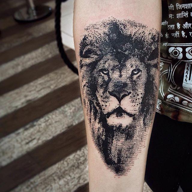 tatuaggio leone 67