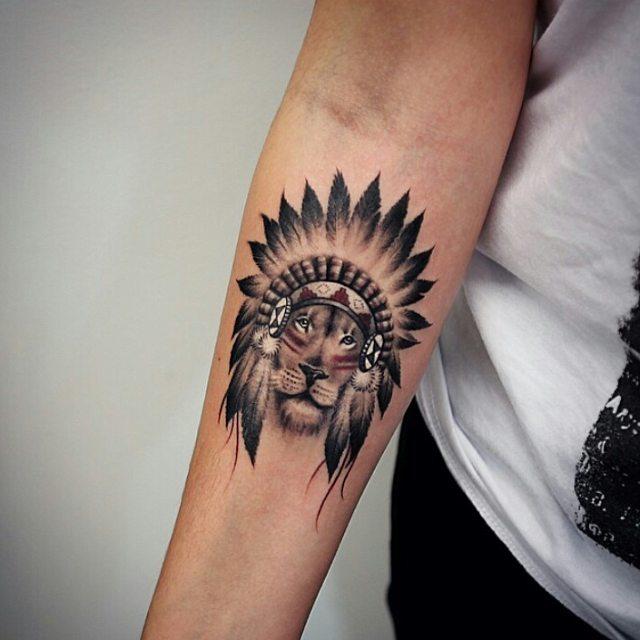 tatuaggio leone 87