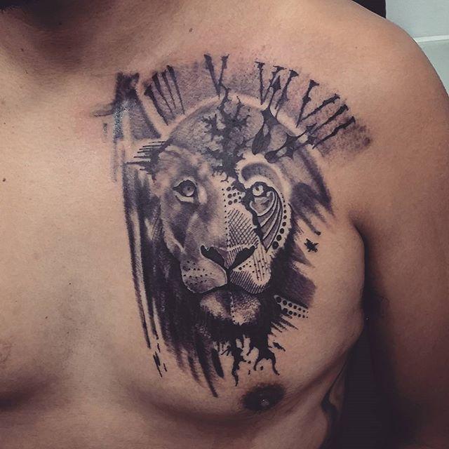 tatuaggio leone 99