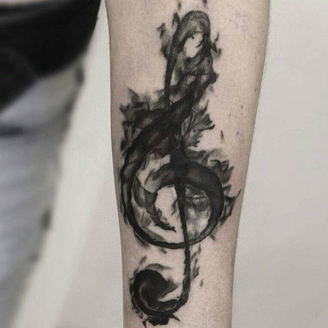 tatuaggio nota musicale 17