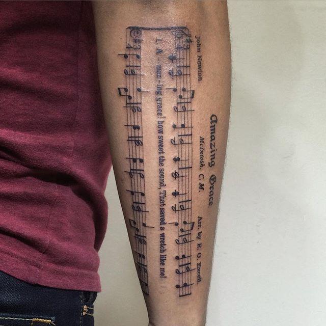 tatuaggio nota musicale 39