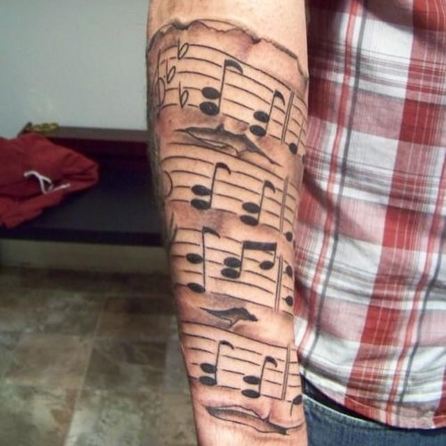 tatuaggio nota musicale 61