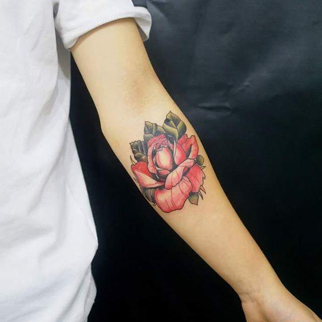 tatuaggio rosa 21