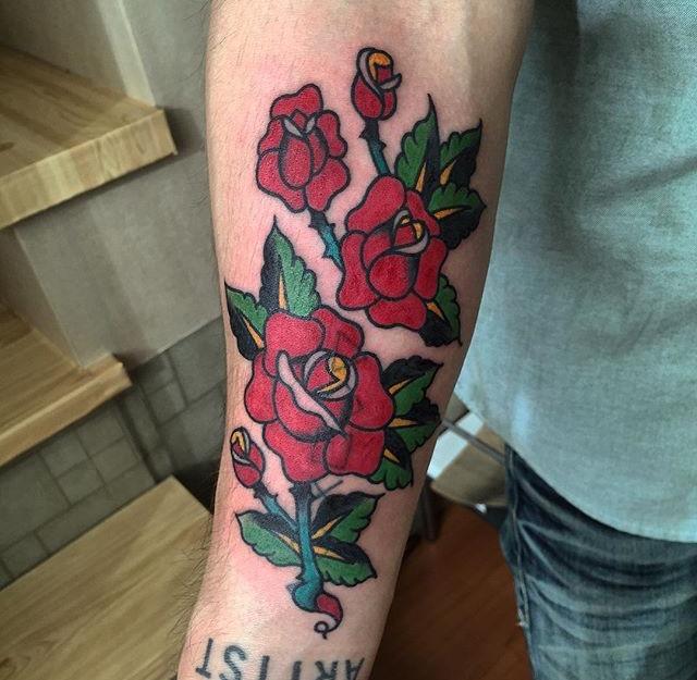 tatuaggio rosa 23