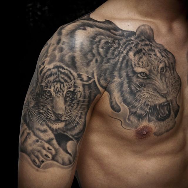 tatuaggio tigre 91