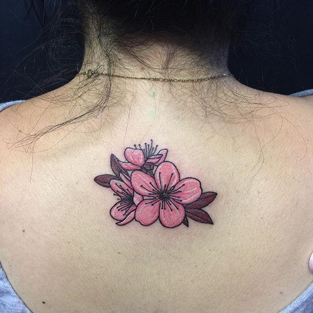 tatuaggio fiore ciliegio sakura 61