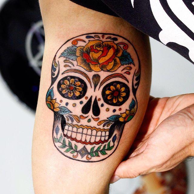 tatuaggio teschio mexicana 03