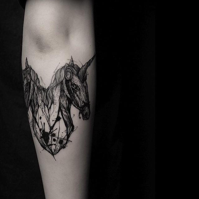 tatuaggio unicornio 39