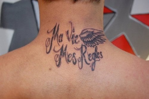 16 tatuaggio di lettere